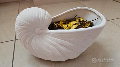 Vaso / Portacandele a forma di Conchiglia Nautilus