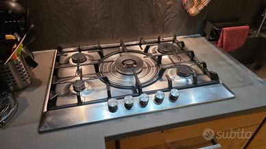 Piano cottura a gas 5 fuochi