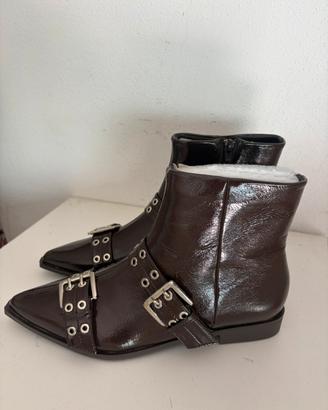 Stivaletti donna marrone tg 41 nuovo