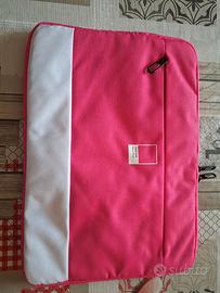 borsa porta tablet custodia laptop rosa