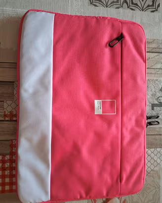 borsa porta tablet custodia laptop rosa