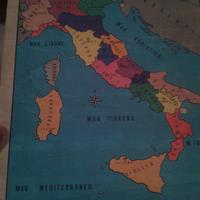 Puzzle Italia gioco vintage legno