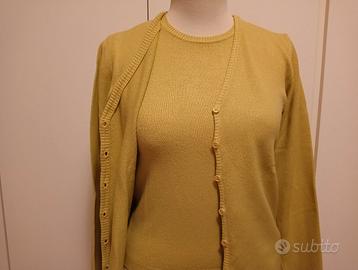 TWIN SET IN MAGLIA VERDE ACIDO