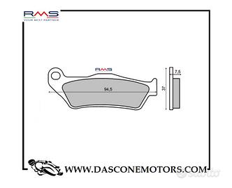 RMS – Coppia pastiglie freno anteriori organiche M