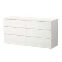 Cassettiera imea malm bianca 160 x 78