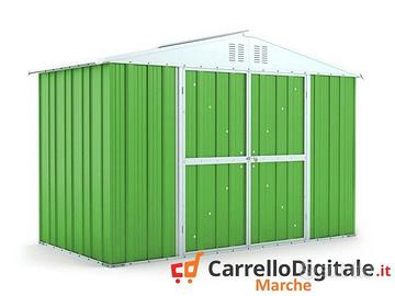 Box giardino lamiera zincata 327x155 verde chiaro