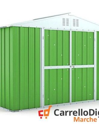 Box giardino lamiera zincata 327x155 verde chiaro