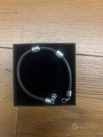 Bracciale in pelle unoargento