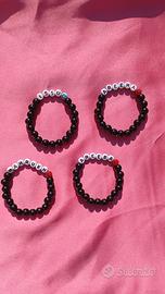 Braccialetti neri con nome 