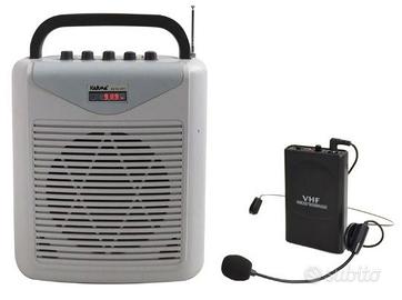 Ampli 40W ricaricabile Radiomicrofono MP3  RadioFM