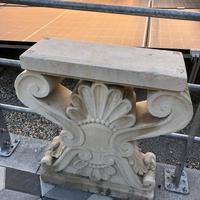 Coppia gambe tavolo in pietra