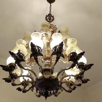 Lampadario in ottone originale