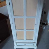 Vetrina stile shabby chic bianca nuova