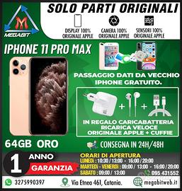 Iphone 11 pro max 64gb oro - totalmente originale