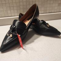 mocassino nero donna 