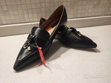 mocassino nero donna 