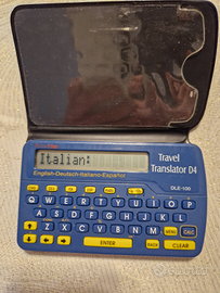 Dizionario elettronico traduttore da viaggio