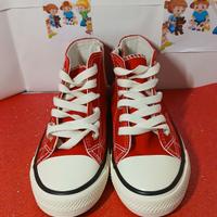 scarpe ginnastica rosse bambino/a