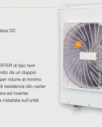 2 POMPE CALORE NUOVE MAI USATE FERROLI OMNIA  8 KW