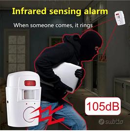Allarme antifurto anti-intrusione infrarossi 105db