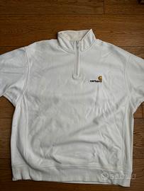 Carhartt WIP Men Half Zip American Script Sweatshi