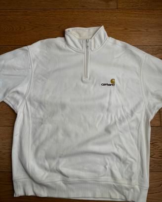 Carhartt WIP Men Half Zip American Script Sweatshi