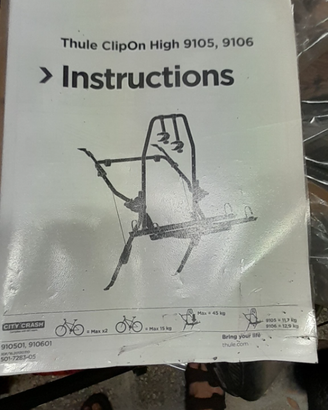 Porta bici thule clipon 9105/9106