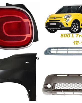 Fiat 500 Trekking frontale cofano fanale cerchi