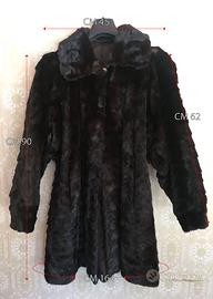 giaccone da donna di pelliccia in rat musqué