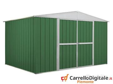 Box in lamiera di Acciaio 360x260cm 9mq verde