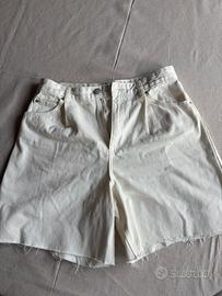 Short bianco in Denim, Pull&Bear, Taglia L