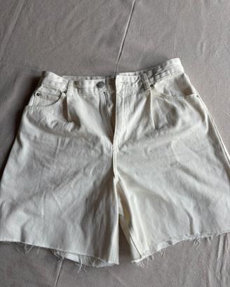 Short bianco in Denim, Pull&Bear, Taglia L