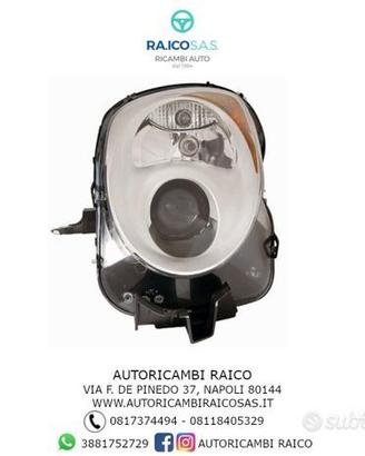 Faro Fanale Proiettore Alfa Romeo Mito 2008 parabo