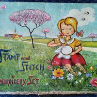 GIOCO ANNI 60 STAMPINI E RICAMO