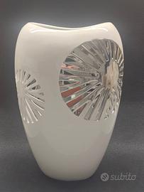 VASO SMALTATO BOMBATO 30CM