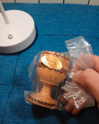 Portauovo legno artigianale vintage Bulgaria