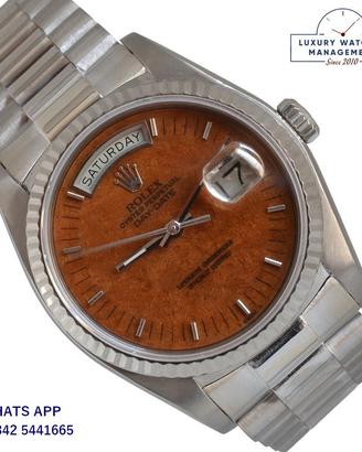ROLEX  Day-Date 18039 President wood dial gold