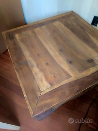 Tavolino da soggiorno in noce