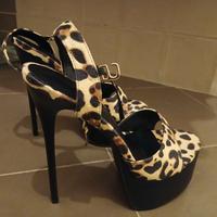 lotto scarpe pole dance cubista tg. 40 tacchi 15