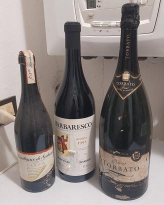 Bottiglie di vino e liquori varie annate