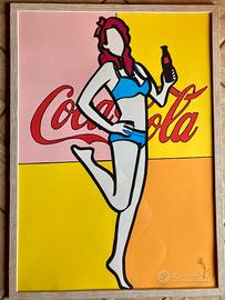 Quadro serigrafia Pin Up e CocaCola Marco Lodola