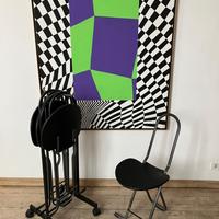 4 sedie Dafne Gastone Rinaldi con supporto