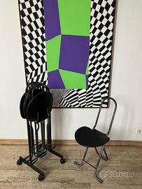 4 sedie Dafne Gastone Rinaldi con supporto