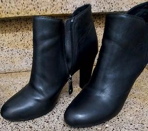 Geox pelle nera nr 37 tacco 8