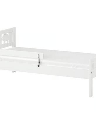 Lettino bianco 160x70  ikea kritter con materasso 
