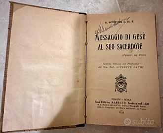 Libro messaggio Gesu' al suo sacerdote 1933