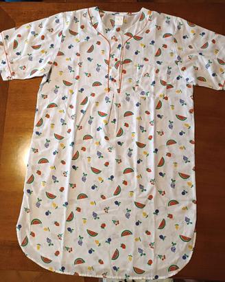 Camicia da notte donna fantasia, in misto leggero