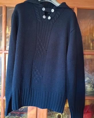 maglione uomo blu DeBlasio Xl