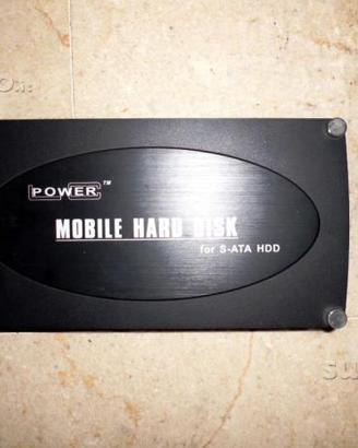 Contenitore per HD sata 2 doppia uscita alluminio