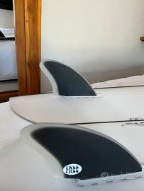 Freefall keel fins RETRO 2 BLACK CLEAR
